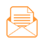 A vector image of open envelop to symbolize exchange of email for marketing purpose