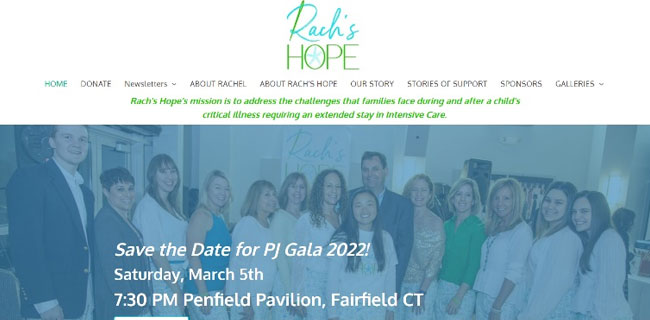 A website design sample for non profit organization